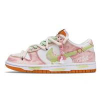 Nike Dunk Guava Sugar Cube Abrasion Resistant Low top Skateboard Shoes Unisex Pink Green FQ6965-700(Team365-) 38.5