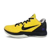 Nike Zoom Kobe 6 Cushioning Slip Resistant Abrasion Resistant Low top Basketball Shoes Men's Black Gold FQ3546-100(Team1076-) 41