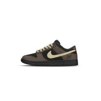 Nike Dunk Slip Resistant Abrasion Resistant Low top Skateboard Shoes Men's Black Brown FZ3052-001(Team1737-) 40