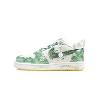 Nike Court Borough PRM Skateboard Shoes Men's Low Top Green/Silver/Yellow 844881-100(Team1201-) 40.5
