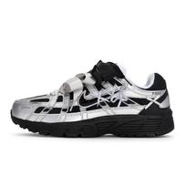 Nike P 6000 Slip Resistant Abrasion Resistant Low top Running Shoes Unisex Black Gray Silver CD6404-105(Team1189-) 40