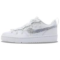 Nike Court Borough 2 Low top Skateboard Shoes Women's White BQ5448-100(Team895-) 38