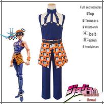 JOJO's Bizarre Adventure Golden Wind Giorno & Narancia Cosplay Halloween Costume XXL