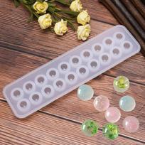 Resin Silicone Ball Beads Mold Pendant Mould Diy Craft Jewelry Making Tool white