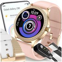 Smartwatch Zegarek Menu Polskie Damski Rozmowy Sport Puls Watch Smart Paski