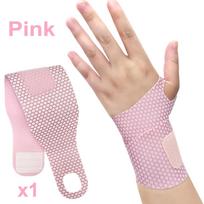 Adjustable Wrist Brace 1PC, Breathable Hand Wrap Compression Strap for Men Women, Wrist Support for Office Exercise Workout rožinė