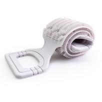 Extended Silicone Back Scrubber Towel Long Strip Bath Rub Towel Universal Back Exfoliator  Bathroom pilka