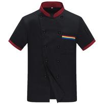 Chef Uniform Sleeved Men's Clothing Catering Work Uniform Back Kitchen Uniform Men's Top L juoda