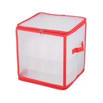 Holiday Ornament Storage Box with Multiple Compartments Durable Transparent Design for Christmas Decoration Organization and Protection