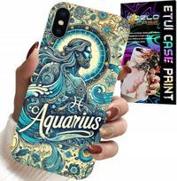 Etui Do Iphone X / Xs - Znak Zodiaku, Wodnik, Astronomia Plecki