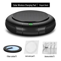 Dual-Use Solar-Powered Negative Ion Air Purifier with Activated Carbon for Home and Car