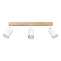 Plafon Verdo 3 Gu10 Biały  Wood Sollux Sl.1288