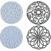 Mandala Coaster Mold Set, 4 Silicone Casting Mats for Resin Art Projects