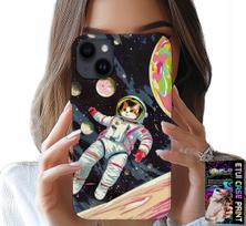 Etui Do Iphone 14 - Koci Astronauta Kot Kosmos Obudowa Case