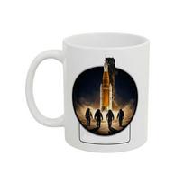 Artemis II Mission Commemorative Mug Ceramic Coffee Cup Space Exploration Astronauts Rocket Launch Design Collector Gift
