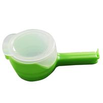Snack Sealing Clip Fresh Keeping Sealer Clamp Plastic Food Saver Travel Kitchen Gadgets Seal Pour Food Storage Bag Cap Clip žalia