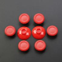 Mushroom Cap Thumb Stick Grip 8 In 1 Joystick Grip Cap for PS4/PS5 Controller Replacement Parts raudona