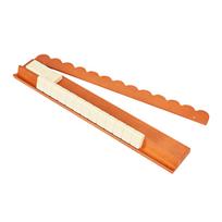 17 Inch Solid Wood Mahjong Tile Rack Holder for American Style Mahjong Tiles Durable Wooden Game Tile Organizer with Smooth Edges and Stable Base