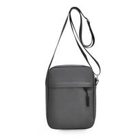 Men's One-Shoulder Sling Bag: New Season, Casual Business, Phone Holder, Crossbody, Trendy Sport Backpack pilka spalva