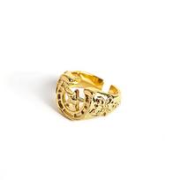 JOJO's Bizarre Adventure Steel Ball Run Johnny Zeppeli Alloy Pentagram Ring Adjustable Opening auksas