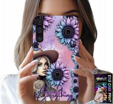 Etui Do Samsung Galaxy A70 - Kobieta W Słonecznikach, Kobiece Wzory