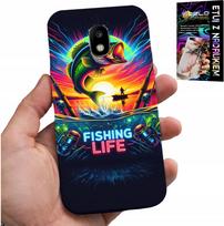Etui Do Samsung Galaxy J5 2017 - Wzory Wędkarskie Ryby Połów Wędka Plecki
