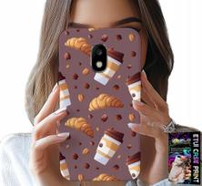Etui Do Samsung Galaxy J5 2017 - Case Z Kawą Rogalikami I Ziarnami W Tle