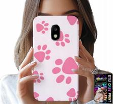 Etui Do Samsung Galaxy J5 2017 - Różowe Psie Łapki, Plecki, Obudowa Case