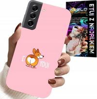Etui Do Samsung Galaxy S22 Plus - Śmieszne Wzory I Love You Piesek Obudowa