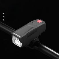 Bicycle Front Light Abs Silica Gel Solar Powered Night Ride Safety Lamp For Mountain And Road Bicycles Basic Model