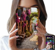 Etui Do Samsung Galaxy A20E - Malownicza Uliczka Z Kawiarnią + Szkło