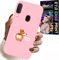 Etui Do Samsung Galaxy A20E - Śmieszne Wzory I Love You Piesek Obudowa