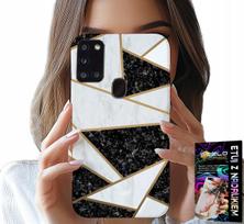 Etui Do Samsung Galaxy A21S - Eleganckie Modne Wzory Case + Szkło