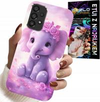 Etui Do Samsung Galaxy A23 5G - Słodki Słonik Na Różowym Tle Case +Folia