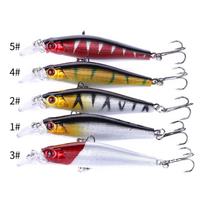 5 vnt. Žvejybos masalas Minnow 8,5g 8cm Kietas masalas Vobleris Džigas Karpiui Basui Pesca Žvejybos reikmenys SwimBait su 6# Kabliuku