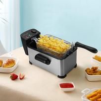 2000W 3.5L Electric Deep Fryer Stainless Steel French Fries Chicken Frying Machine Multifunction Kitchen Grill BBQ Tool