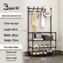Kedi All-in-One Coat, Hat, and Shoe Rack for Bedroom and Living Room