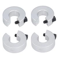 4 vnt. tiesinio bėgio stabdymo žiedai Aliuminio lydinio spaustukas ant veleno ribinis fiksavimo žiedas ID 16MM OD 35MM Storis 10MM