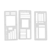 Flexible Record Templates Planner Stencil Set Compatible with Coils Discs Rings A gryna