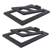 2 Pack Inclined Desktop Speaker Stands Studio Monitor 15° Tilt Table for Black S