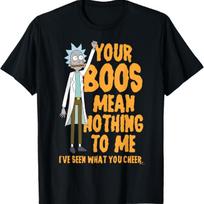 Rick and Morty Helovino T-shirt „Jūsų „Boo“ man nieko nereiškia“ S įvairiaspalvis