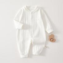 Pure Cotton Long Sleeve Newborn Onesie Romper - Spring & Autumn Style Pajamas Size 90 (77-85cm, 22-26 lbs)