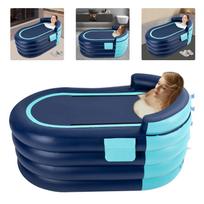 Pripučiama vonia suaugusiems 1.4m Nešiojama PVC SPA vonia Šilta Sulankstoma Vonia su pompa United States
