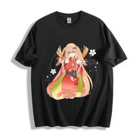 Kaguya-hime Kaguya Tee - Japanese Umbrella White Hair Fantasy Anime T-Shirt M