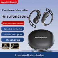 Newmine M17 AI Translator Ear Clip Wireless Headphones
