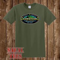 Survivor All Stars TV Show Men's Army Green Size S-5XL L