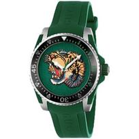 Gucci YA136316 Dive Žalias Ciferblatas Vyriškas Laikrodis 40 mm žalia