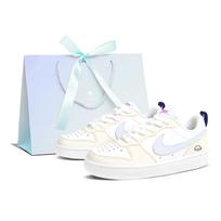 Nike Court Borough Cheese Sea Salt Low top Skateboard Shoes Women's Cream Yellow FV8120-141(Team1121-) 38.5