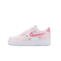 Nike Air Force 1 Pink Mist Cat Paw Slip Resistant Abrasion Resistant Low top Skateboard Shoes Women's Pink CT1990-100(Team1715-) 36.5