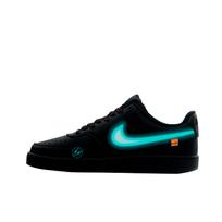 Nike Court Vision Low Abrasion Resistant Lightweight Wear resistant And Lightweight Low top Skateboard Shoes Unisex DH2987-002(team251-LOGO) 42.5